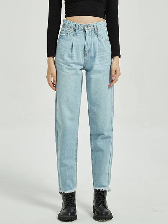 women-jeans
-Raw-Hem-Straight-Leg-Jeans-1062