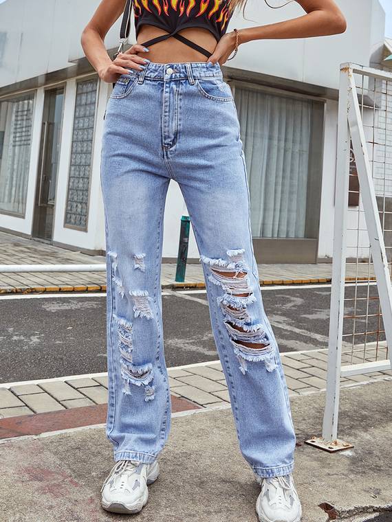 women-jeans
-Ripped-Straight-Leg-Jeans-925