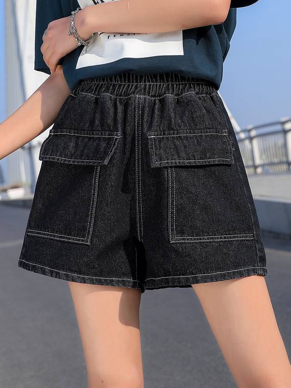 women-shorts-Pocket-Wide-Leg-Shorts-3511