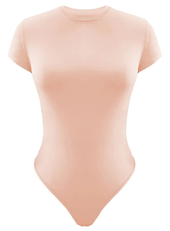 Polyester Solid Round Neck Top