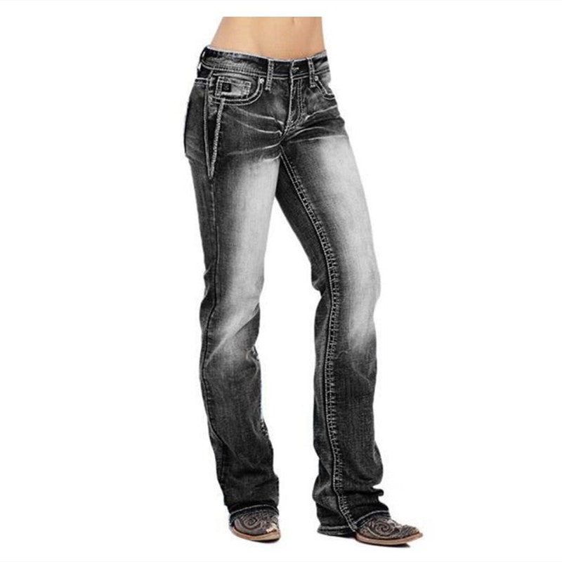 Cotton High Waist Overalls Jeans