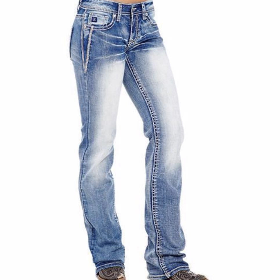 High Waist Cotton Jeans