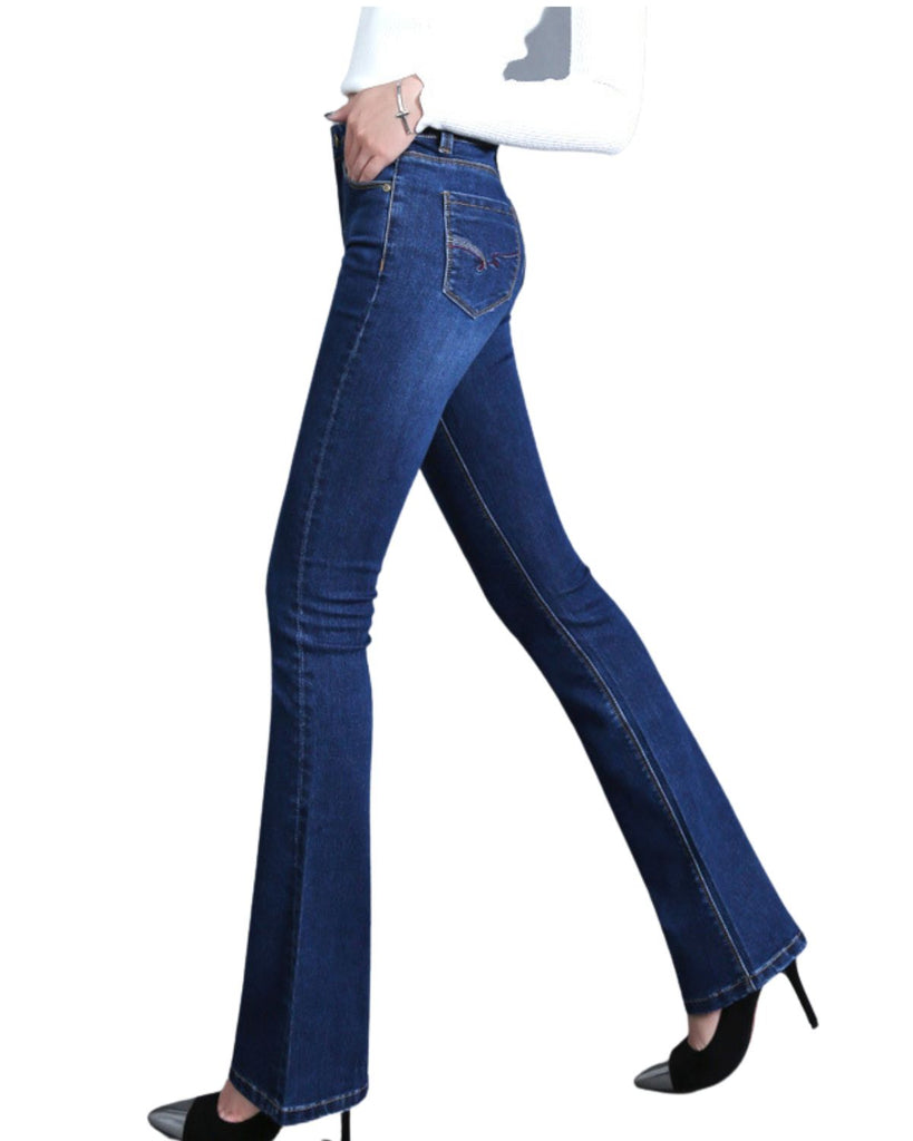 Cotton Pencil Casual High Waist Jeans