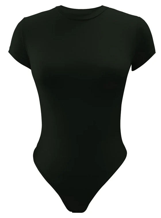 Polyester Solid Round Neck Top