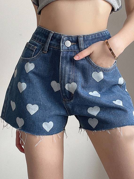 women-shorts-Positioning-Printing-Wide-leg-Shorts-3537