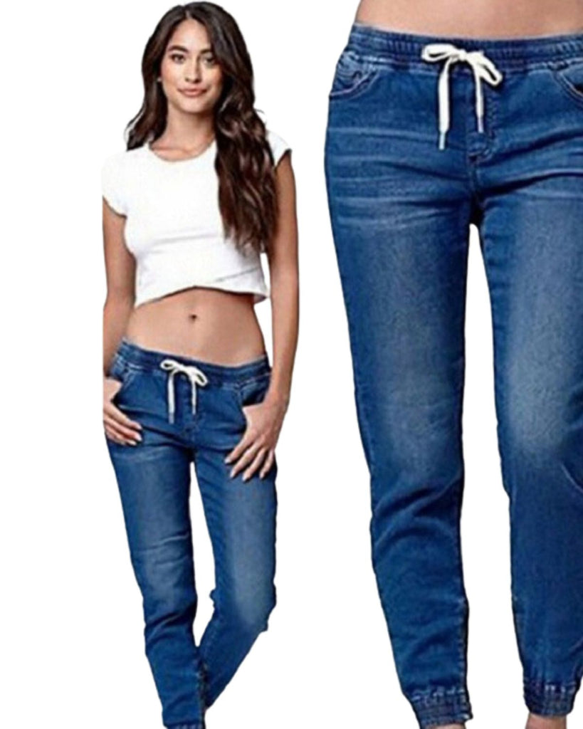 Denim Pencil Casual Half-Assed Jeans