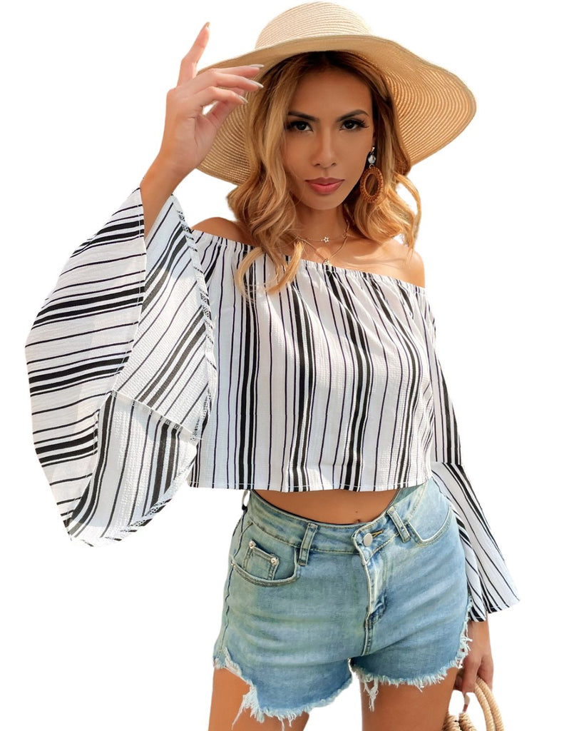 Polyester Striped Top