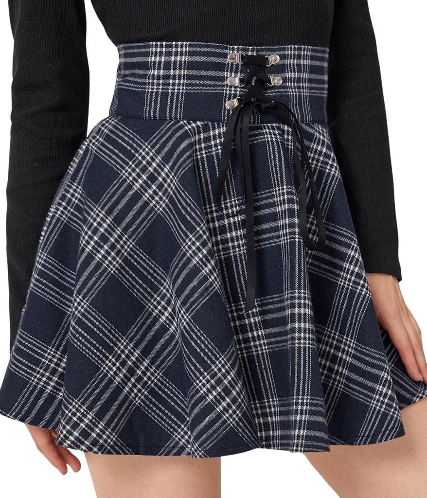 Polyester Plaid Skirt
