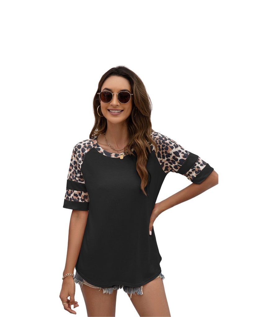 Polyester Round Neck Printed T Shirt