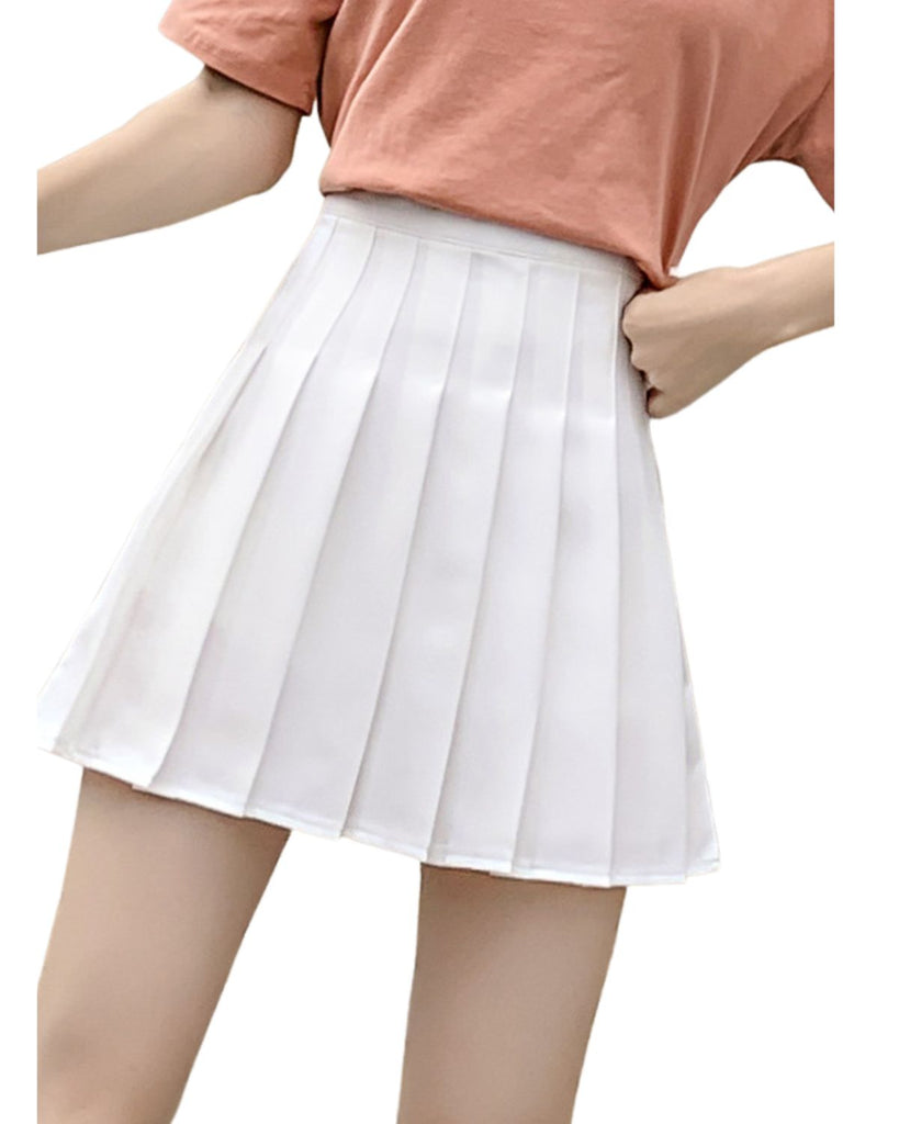 Polyester Solid Irregular Skirt