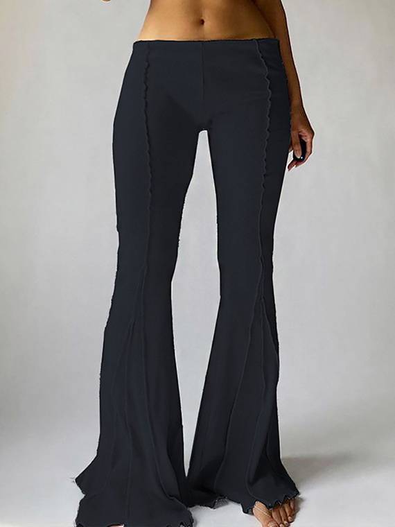 women-pants-Quilted-Flare-Leg-Pants-3056