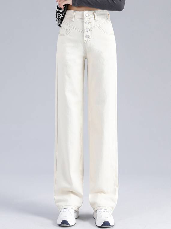 women-jeans
-Button-Straight-Leg-Jeans-1054