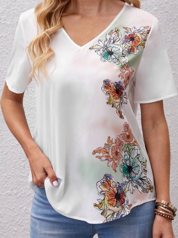 women-tops-Positioning-Printing-Placket-Blouse-322
