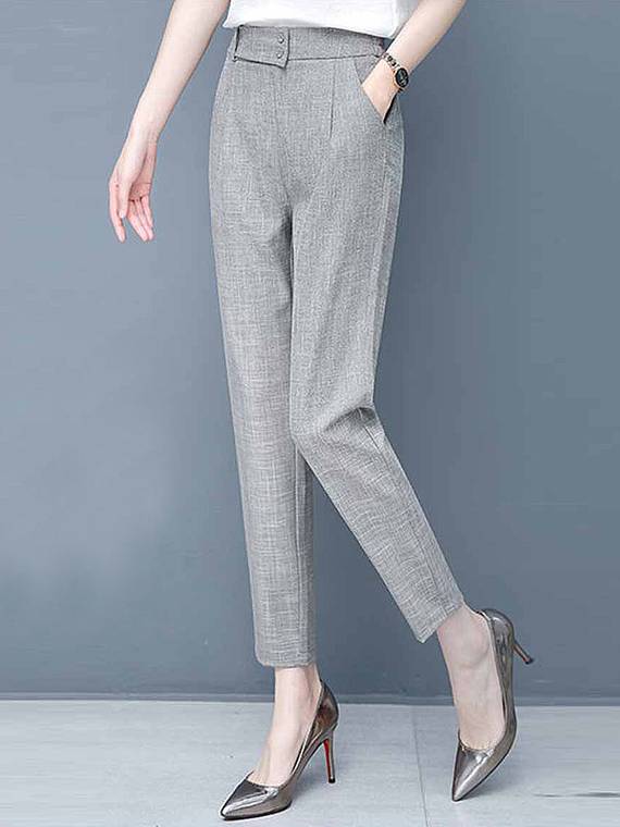 women-pants-Button-Tapered/Carrot-Pants-3000