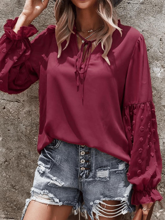women-tops-Knot-Pullover-Blouse-468