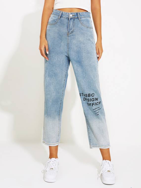 women-jeans
-Positioning-Printing-Straight-Leg-Jeans-1099