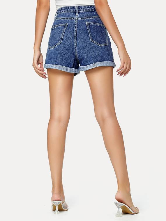 women-shorts-Pocket-Straight-Leg-Shorts-3419