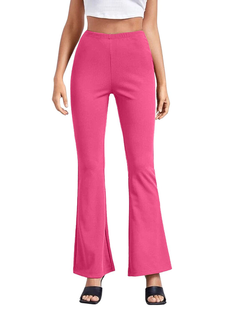 Polyester Solid Rattle Trouser Pant