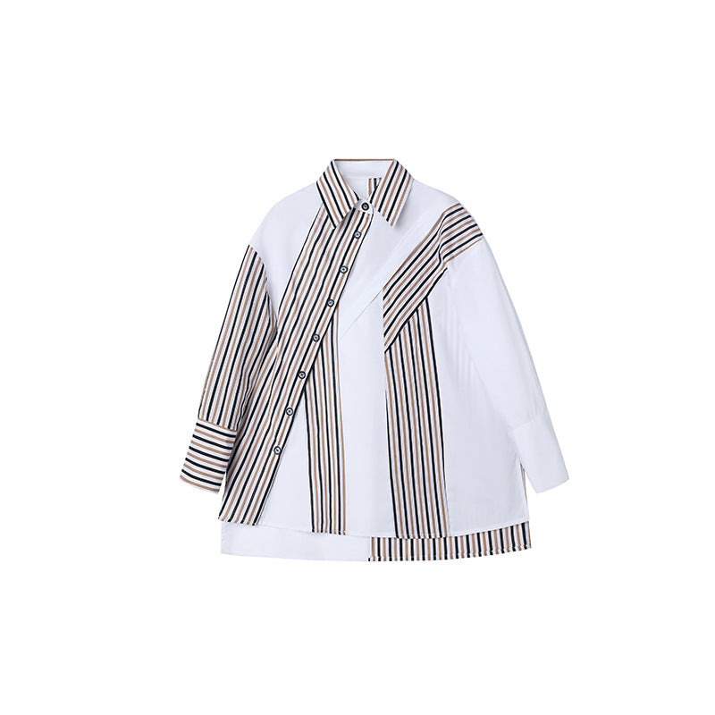 Polyester Polo Collar Regular Sleeves Shirt