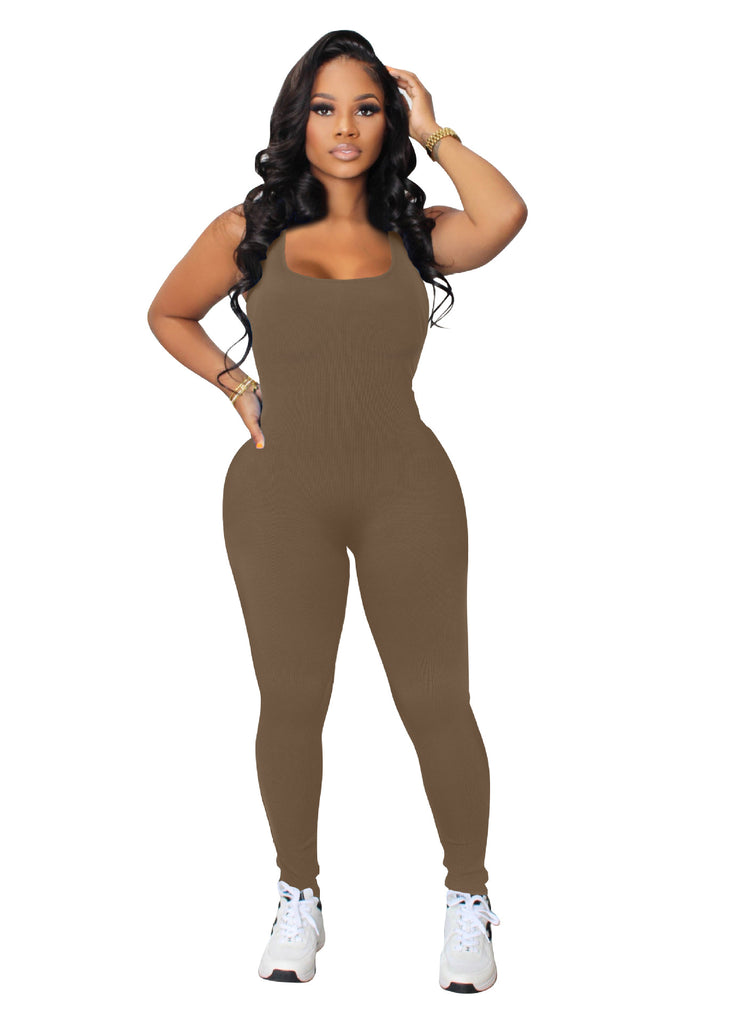 Polyester Solid Jumpsuit