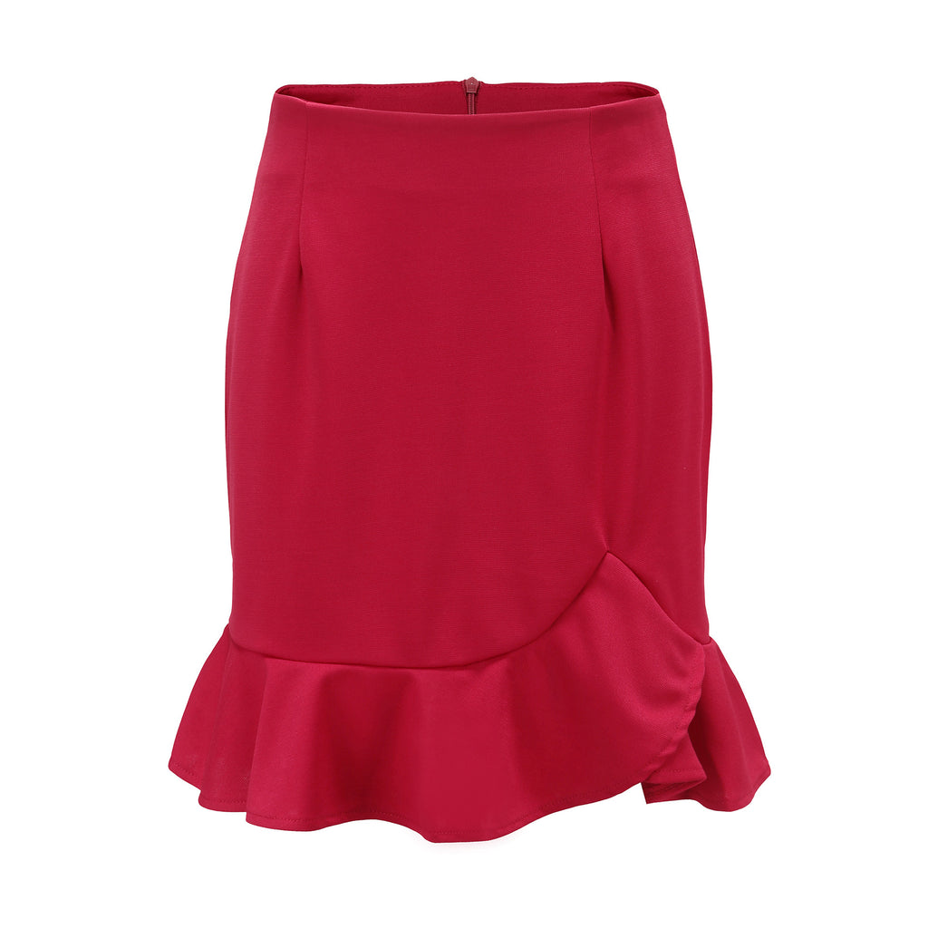 Polyester Solid Skirt
