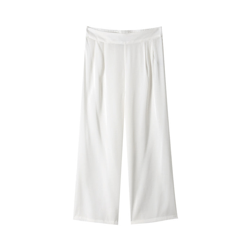 Silk Half-Assed Solid Pants