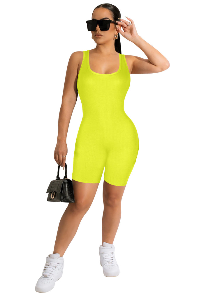 Polyester Sexy Sleeveless Bodycon Jumpsuit