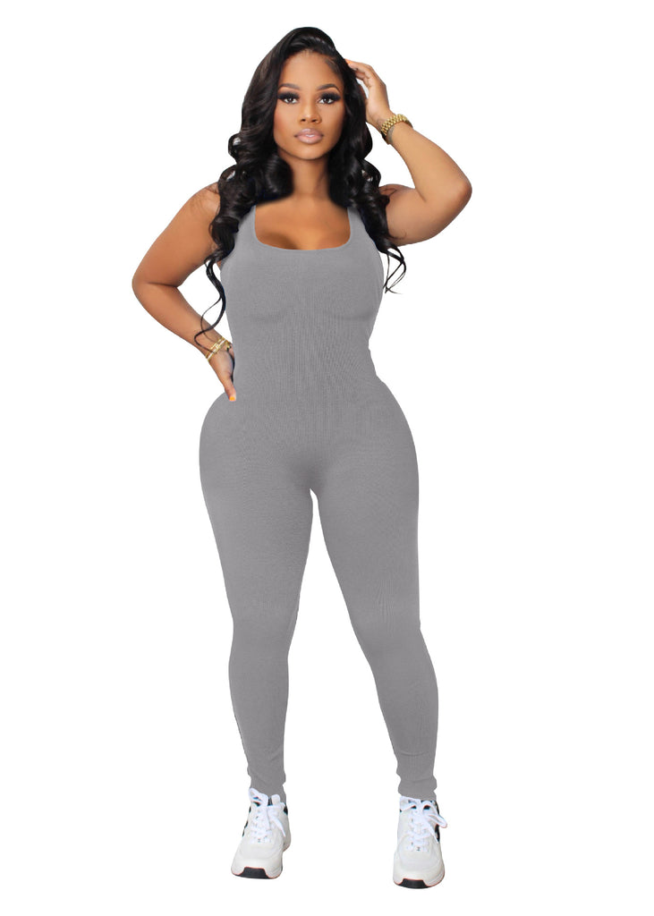 Polyester Solid Jumpsuit