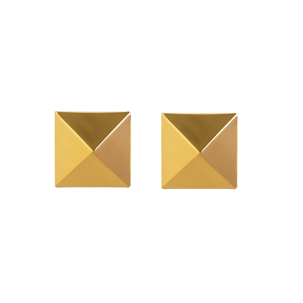 Alloy Square Pattern Quirky Stud Earrings