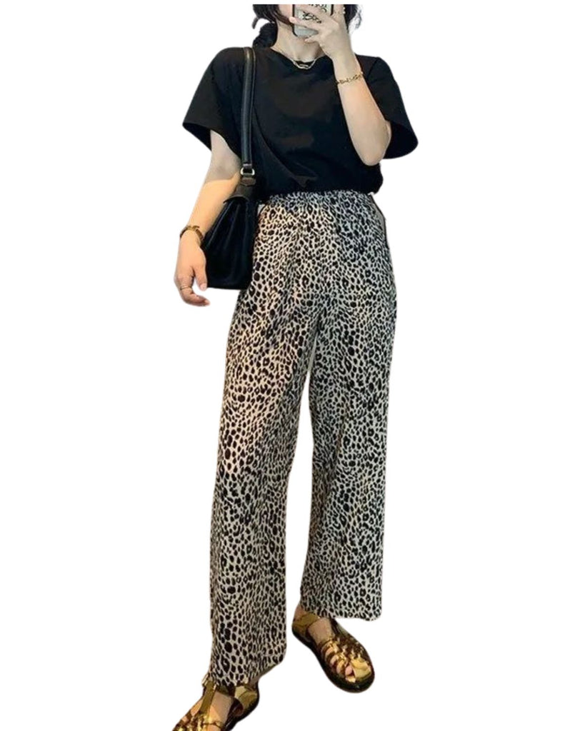 Polyester High Waist Solid Pants