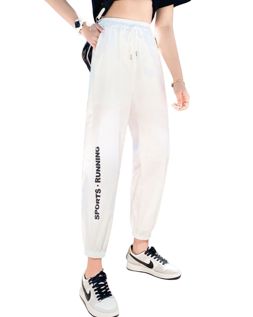 Polyester High Waiste Solid Pants