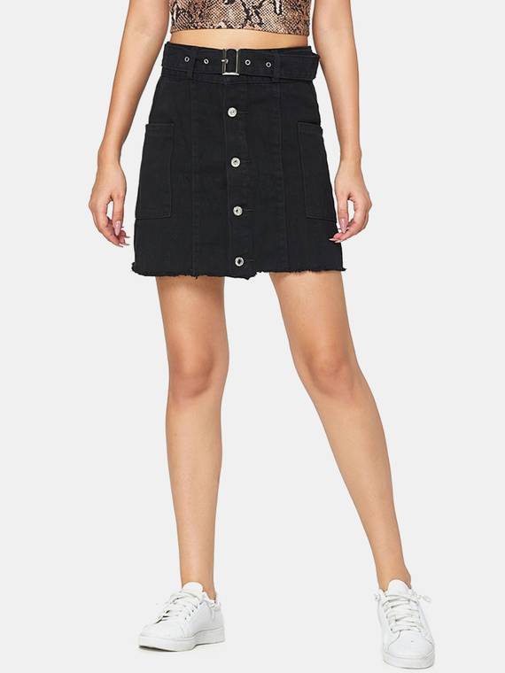women-skirts-Belted-Straight-Skirt-3703