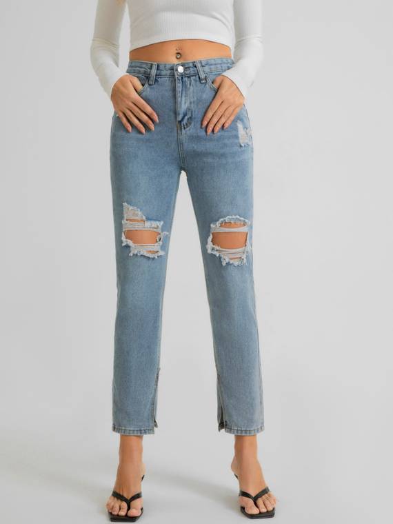 women-jeans
-Ripped-Straight-Leg-Jeans-1153