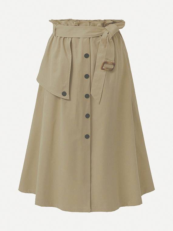 women-skirts-Button-A-Line-Skirt-3713