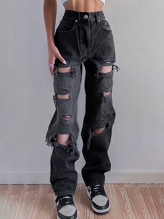women-jeans
-Ripped-Straight-Leg-Jeans-1036