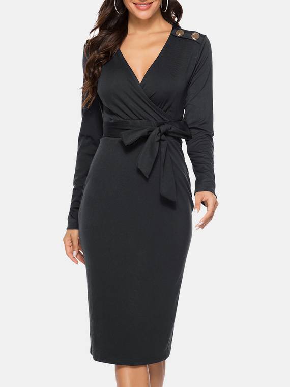 women-work-dresses-Belted-Pencil-Dress-5538