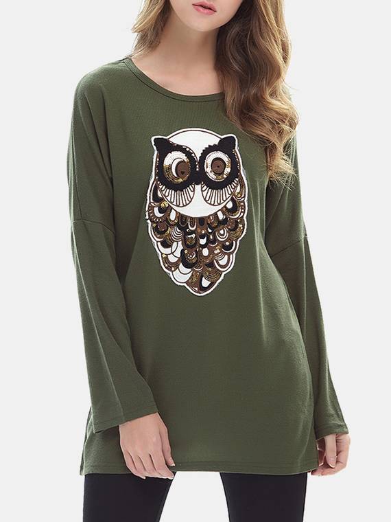 Sequins Pullover T-Shirt