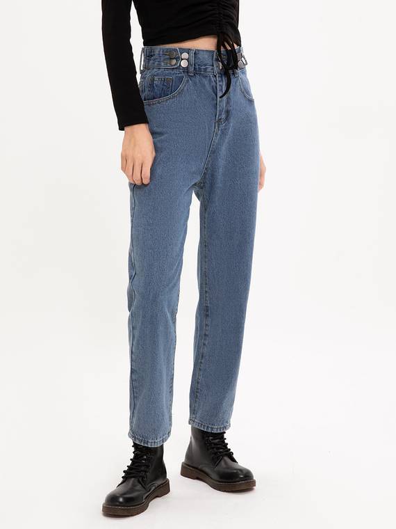 women-jeans
-Button-Straight-Leg-Jeans-1126