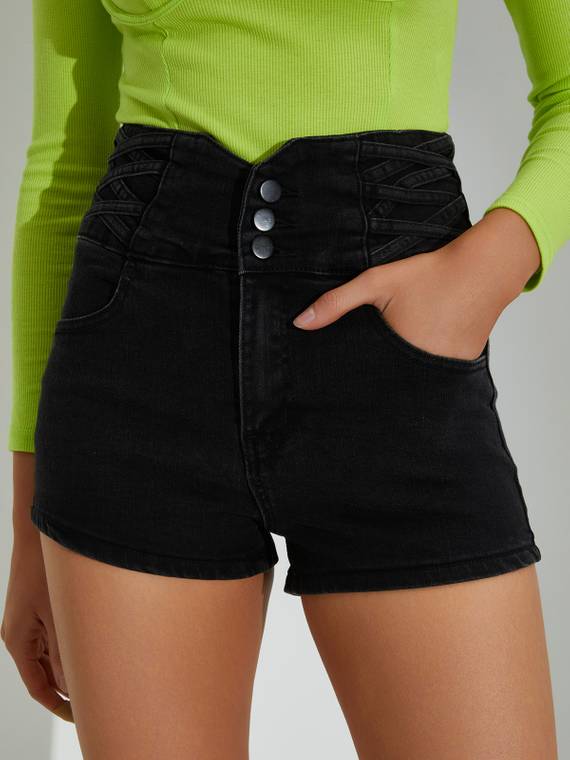 women-shorts-Button-Wide-leg-Shorts-3630