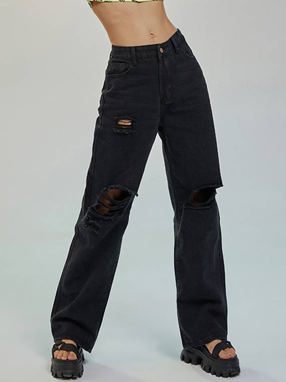 women-jeans
-Ripped-Straight-Leg-Jeans-978