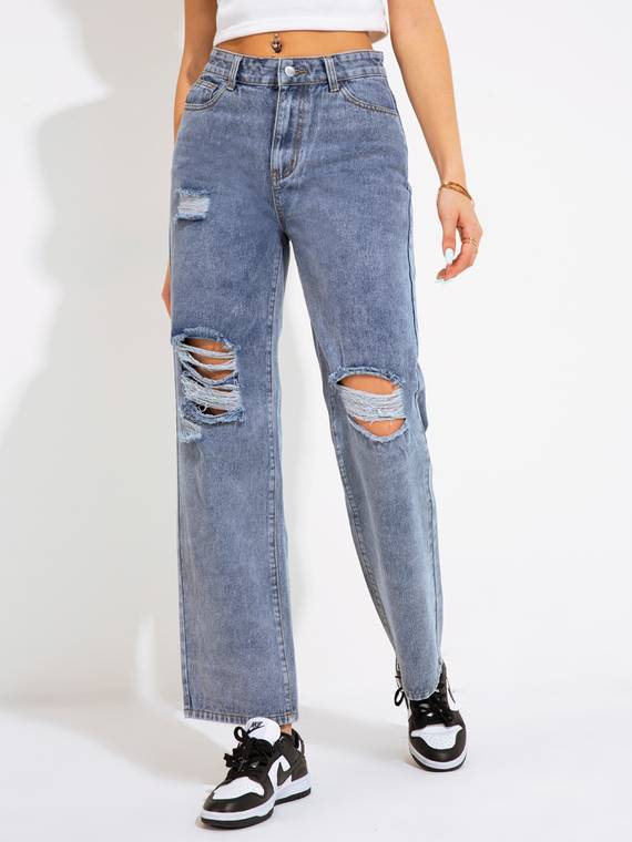 women-jeans
-Ripped-Straight-Leg-Jeans-1086