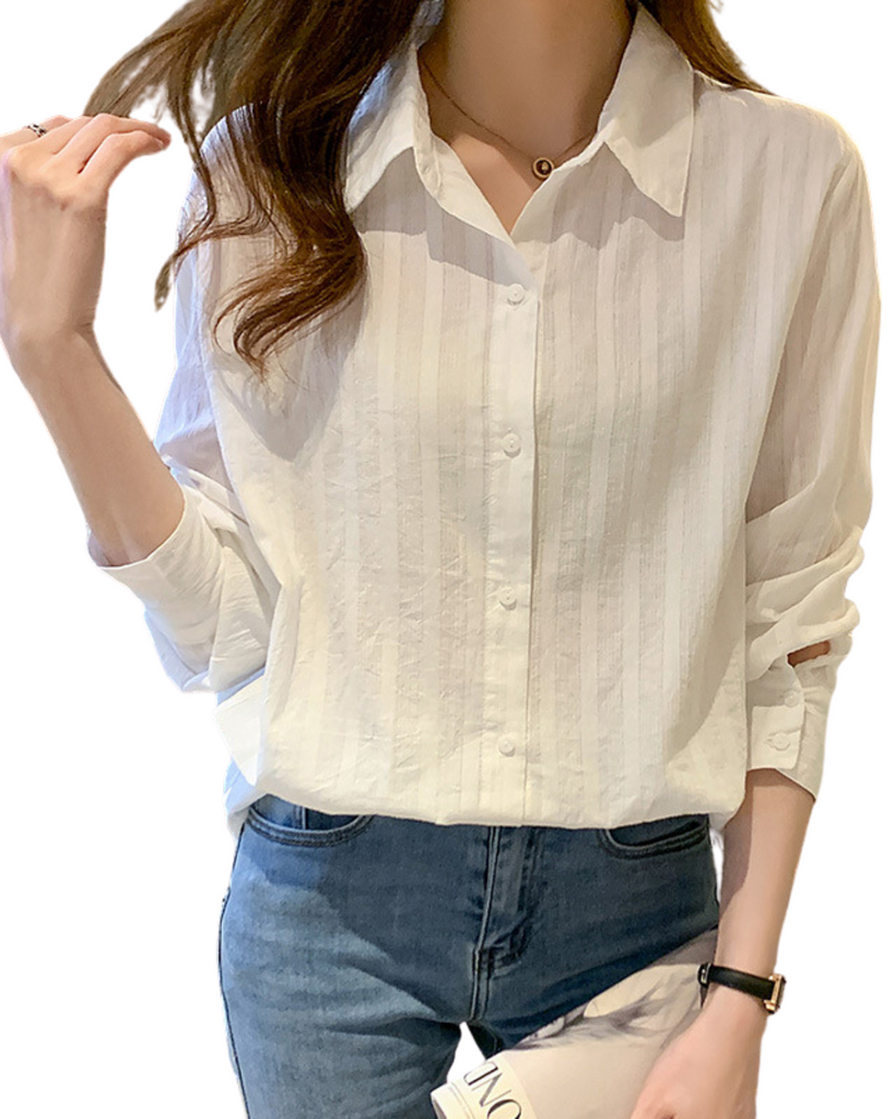Cotton Solid Long Sleeve Shirt